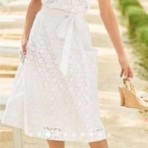 Lilly Pulitzer Pier Midi Skirt in Resort White NWT, 8